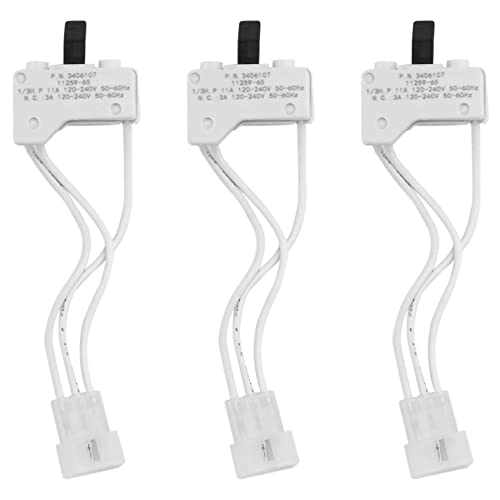 Uikdjgu 3X Trockner Türschalter für 3406109 3406107, Estate von Uikdjgu