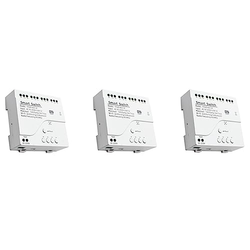Uikdjgu 3X Tuya Smart Wifi Motorschaltermodul 433 Funkfernbedienung 4CH Tipprelais für Home, 4CH AC85-250V von Uikdjgu