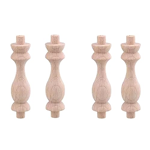 Uikdjgu 40 Stück 7.6X1.8cm Buche Unbemalt Unfertiges Spindeln Baluster für Hause Restaurant Reparatur Dekoration von Uikdjgu