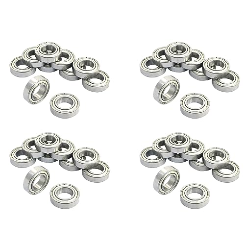 Uikdjgu 40Pcs 6800Z 10 X 19 X 5mm Einreihiges Abgeschirmtes Rillenkugellager von Uikdjgu