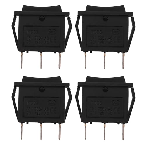Uikdjgu 4X AC15A / 250V 20A / 125V 3 Pin SPDT Ein/Aus/Ein 3 3 Position Snap-Wippschalter von Uikdjgu