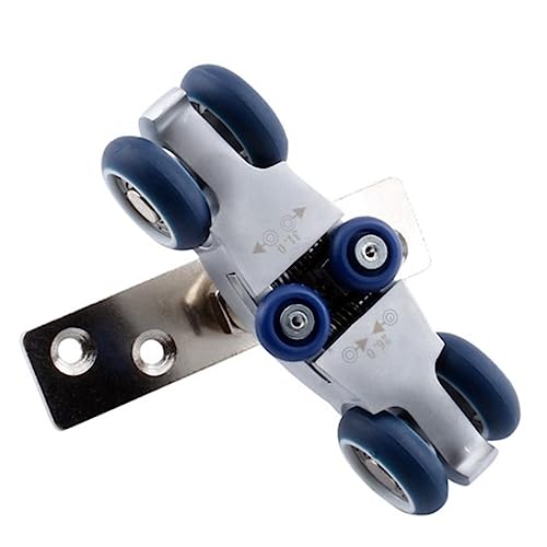 Uikdjgu 4X Bifold Türbeschläge Holzschiebetür Riemenscheibe MöBelbeschläge Rad Scheunentürrolle Wandtür Falttürrolle von Uikdjgu