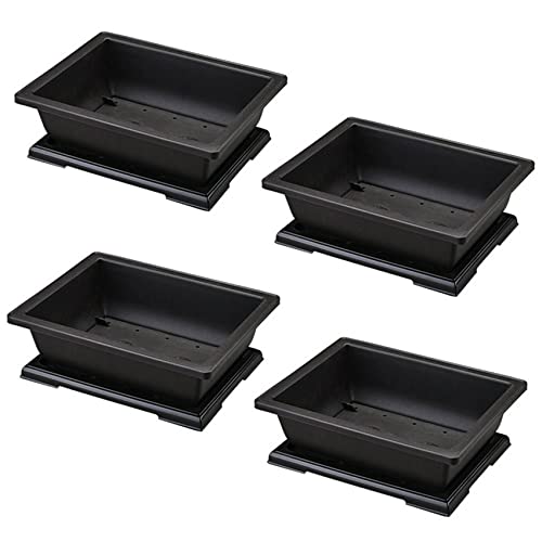 Uikdjgu 4X Großer Blumentopf Rechteck Bonsai Kindergarten Pflanzer Balkon Container 29X21X10.5cm Uikdjgu 4X Großer Blumentopf Rechteck Bonsai Kindergarten Pflanzer Balkon Container 29X21X10.5cm von Uikdjgu