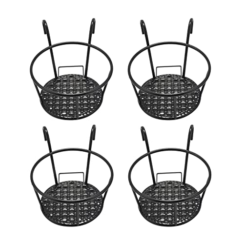 Uikdjgu 4X Metall Blumenhalter Regal Stand Hängende TöPfe Korb Pflanze Garten Wand Lagerung von Uikdjgu