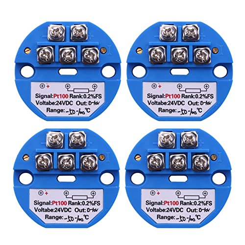 Uikdjgu 4X RTD PT100 Temperatur Messumformer DC24V Minus 50-100 Grad Ausgang 0-10V Uikdjgu 4X RTD PT100 Temperatur Messumformer DC24V Minus 50-100 Grad Ausgang 0-10V von Uikdjgu