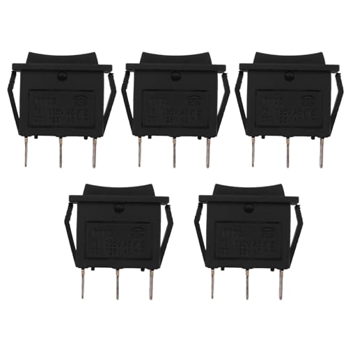 Uikdjgu 5X AC15A / 250V 20A / 125V 3 Pin SPDT Ein/Aus/Ein 3 3 Position Snap-Wippschalter von Uikdjgu