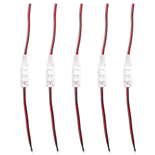 Uikdjgu 5X LED Dimmer 12A 12V-24V fuer LED Strips Streifen Einfarbig Controller von Uikdjgu