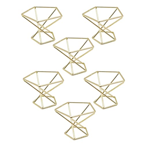 Uikdjgu 6 Stück Geometrische Luft Pflanzen Halter Flugzeuge Rack Metall Pflanzen Ständer Pflanzer Regale Himmeli Tillandsien Behälter von Uikdjgu