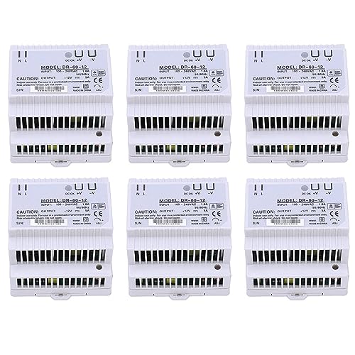 Uikdjgu 6X Din Schiene Stromversorgung 60W 12V AC DC Konverter -60-12 Stromversorgung 12V 60W Gute Qualität von Uikdjgu