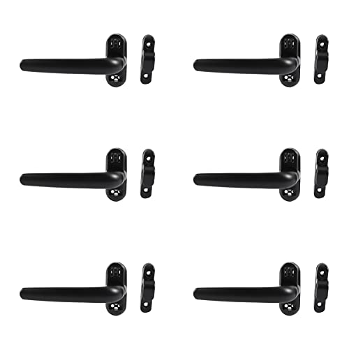 Uikdjgu 6X Tür und Verriegelung FlüGel Verriegelung Rad Schwarz von Uikdjgu