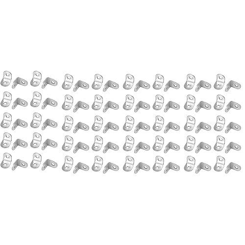 Uikdjgu 80 Stücke 20mm x 20mm 90 Grad Regal Unterstützung Eckwinkel von Uikdjgu