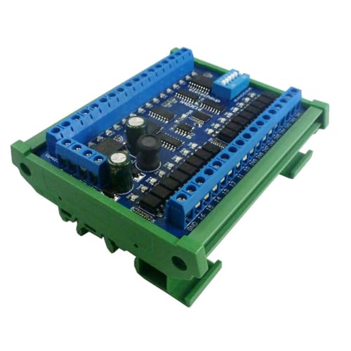 Uikdjgu DC 12V 24V 16 in 16 Out RS485 Fernschalter SPS IO Erweiterungskarte Modbus RTU Multifunktionales Komfortmodul Langlebig Uikdjgu DC 12V 24V 16 in 16 Out RS485 Fernschalter SPS IO Erweiterungskarte Modbus RTU Multifunktionales Komfortmodul Langlebig von Uikdjgu