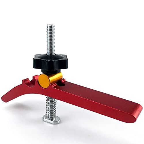 Uikdjgu Holzbearbeitungs-T-Schienen-Niederhalter-Klemmsatz Aluminium-T-Nut-Tisch Werkbank Holzvorrichtung Vorrichtungs-KlemmblöCke Druckplatte B von Uikdjgu