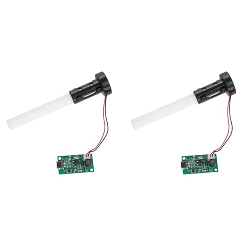 Uikdjgu Mini-Luftbefeuchter, Nebelhersteller, USB-Zerstäuber, Zerstäubungsstück, DIY-Zubehör und PCB-Antriebsmodul (2 Stück) von Uikdjgu