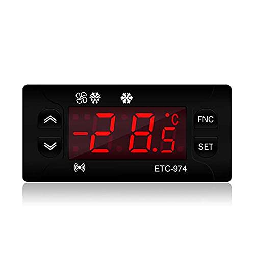 ETC-974 Mini Temperatur Regler KüHlschrank Thermostat Regler Thermoregler Thermoelement Dual Sensor von Uinfhyknd
