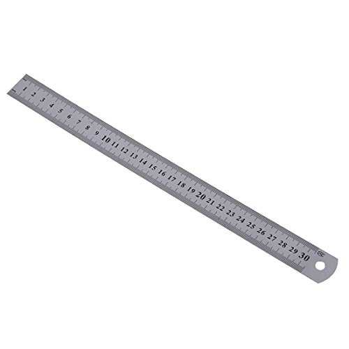 Lineal aus Edelstahl, 30 cm, 30 cm (12 ) von Uinfhyknd