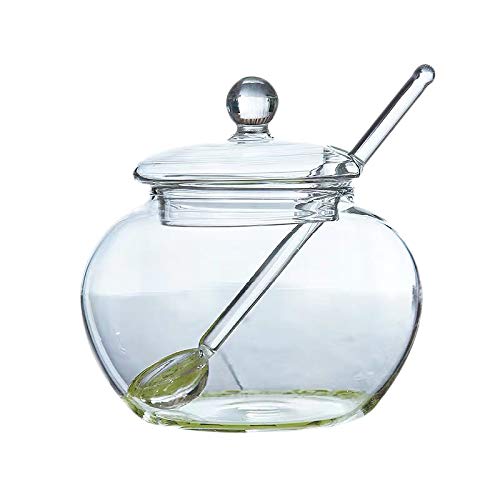 Uinfhyknd Glas Vorratsglas Zucker Keksschale mit Deckel Transparent Süßigkeiten Home Küche Lagerung von Uinfhyknd