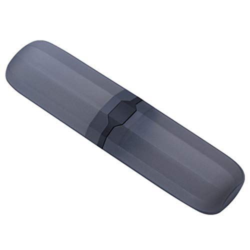 Uinfhyknd Reisen ZahnbüRsten Etui Dehnbare Zahn Pasta Halter BehäLter Anti Bakteriell Einstellbar Box Schwarz von Uinfhyknd