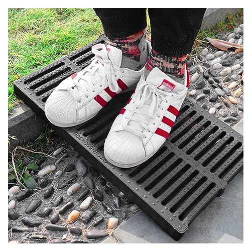 UioQrintan Abflussgitter-Abdeckrahmen für den Außenbereich, 20 Zoll langes quadratisches Kanalgitter für Parkplätze, Höfe, robuste Regenwasser-Brunnenabdeckung, Abfluss, Garage, Kanalabdeckung UioQrintan Abflussgitter-Abdeckrahmen für den Außenbereich, 20 Zoll langes quadratisches Kanalgitter für Parkplätze, Höfe, robuste Regenwasser-Brunnenabdeckung, Abfluss, Garage, Kanalabdeckung von UioQrintan