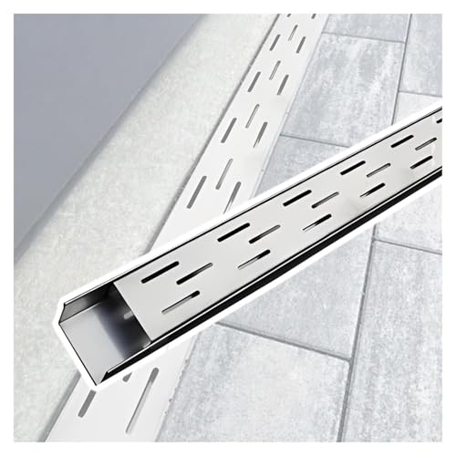 UioQrintan Lineares Abflussgitter, Kanalentwässerung, Grabenentwässerungssystem, Außenterrasse, Flacher Kanalentwässerung, Deck, Hof, Garage, Auffahrt, Badezimmer-Abflusskanal von UioQrintan