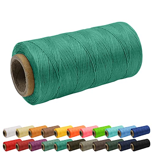 Uiopa 1mm x 260m Wachsfaden, 150D Flache Sattlergarn Ledergarn Gewachst, Leder Nähen Faden Gewachste Schnur für Nähprojekte, Buchbinderei, Schuhreparatur, Schmuck Uiopa 1mm x 260m Wachsfaden, 150D Flache Sattlergarn Ledergarn Gewachst, Leder Nähen Faden Gewachste Schnur für Nähprojekte, Buchbinderei, Schuhreparatur, Schmuck von Uiopa