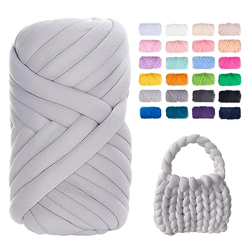 Uiopa Bulky Armstricken Wolle, 250g Dicke Wolle Sperrige Handstrickgarn, Grob Gestrickte Schlauchgarn Häkelwolle Chunky Yarn für Taschen, Decken, Körbe, Haustiernester, DIY-Kunsthandwerk Uiopa Bulky Armstricken Wolle, 250g Dicke Wolle Sperrige Handstrickgarn, Grob Gestrickte Schlauchgarn Häkelwolle Chunky Yarn für Taschen, Decken, Körbe, Haustiernester, DIY-Kunsthandwerk von Uiopa