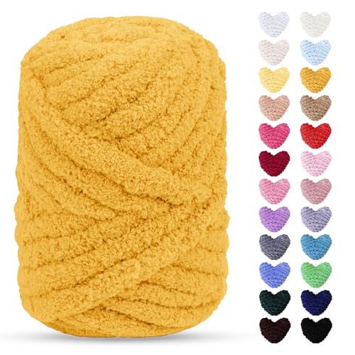 Uiopa Handstrickgarn Chunky Wool, 240g Grob Gestrickte Armstricken Wolle Dickes Garn, Chunky Yarn Dicke Wolle zum Handstricken für Decken, Kissen, Hüte, Heimdekoration, DIY-Kunsthandwerk Uiopa Handstrickgarn Chunky Wool, 240g Grob Gestrickte Armstricken Wolle Dickes Garn, Chunky Yarn Dicke Wolle zum Handstricken für Decken, Kissen, Hüte, Heimdekoration, DIY-Kunsthandwerk von Uiopa