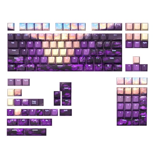 108/135 Key Dye Sublimation Key Cap Valley Front Print Backlit Keycap Shining Through Keyboard von Uitndvyte