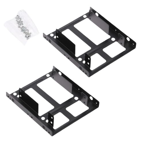 Doppellagiger 2,5 auf 3,5 Zoll Festplattenadapter, Metallhalterung zur Erweiterung des Speichers im PC von Uitndvyte