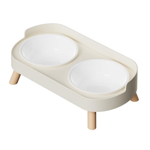 Doppelnapf, erhöhte Haustier-Essstation, spritzwassergeschütztes Design, ergonomische Höhe, Futternapf für Katzen, Hunde, Futternapf für Katzen und Hunde Doppelnapf, erhöhte Haustier-Essstation, spritzwassergeschütztes Design, ergonomische Höhe, Futternapf für Katzen, Hunde, Futternapf für Katzen und Hunde von Uitndvyte