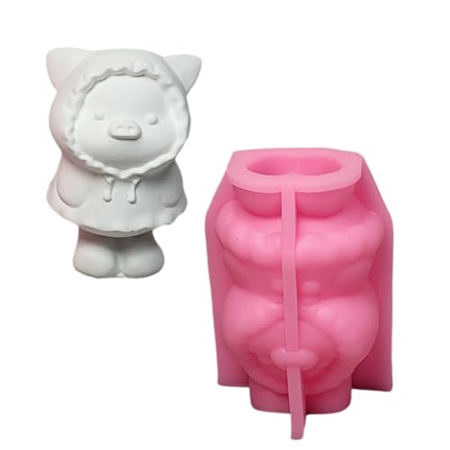 Handgefertigte Silikonformen mit Cartoon-Schweinen, Pflaster, Ornament, Tier-Bastelbedarf, Silikon, Cartoon-Gussteile, Pflaster, Ornament von Uitndvyte