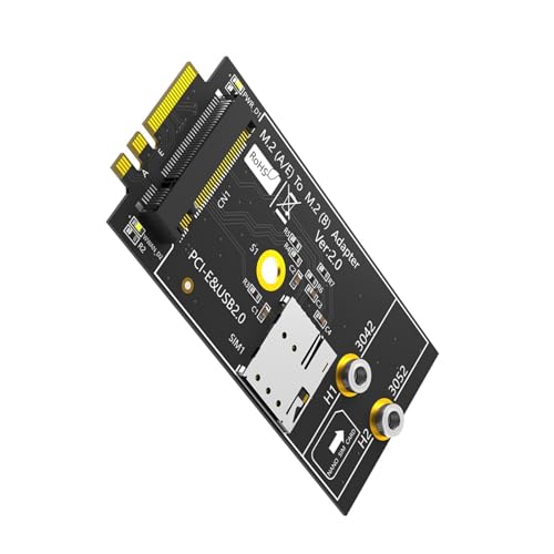 Key A+E Schnittstellen Konverter zu Key B Adapter mit Kartensteckplatz für 3G LTE WWAN Modemmodul Key A+E Schnittstellen Konverter zu Key B Adapter mit Kartensteckplatz für 3G LTE WWAN Modemmodul von Uitndvyte