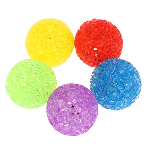 Uitndvyte 5 Stück/Packung Hundeball-Spielzeug, Kristallball, integrierte Glocken, Spaß für interaktives Haustier-Hundetraining für Katzen, für interaktive Bälle mit Glocken, Teaser, Spielzeug für Uitndvyte 5 Stück/Packung Hundeball-Spielzeug, Kristallball, integrierte Glocken, Spaß für interaktives Haustier-Hundetraining für Katzen, für interaktive Bälle mit Glocken, Teaser, Spielzeug für von Uitndvyte