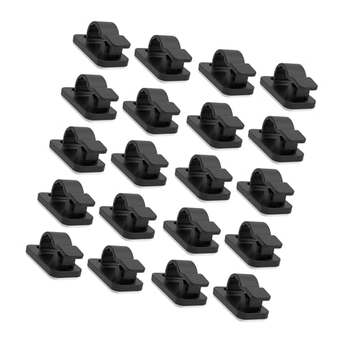 Uitndvyte Kabel-Clips, selbstklebend, für problemloses Kabelmanagement zu Hause oder bei der Arbeit, 8 mm breiter Kabelschlitzdurchmesser, 20 Stück Uitndvyte Kabel-Clips, selbstklebend, für problemloses Kabelmanagement zu Hause oder bei der Arbeit, 8 mm breiter Kabelschlitzdurchmesser, 20 Stück von Uitndvyte