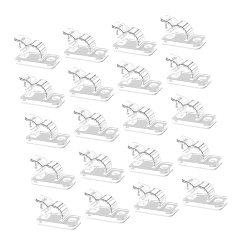 Uitndvyte Kabel-Clips, selbstklebend, für problemloses Kabelmanagement zu Hause oder bei der Arbeit, 8 mm breiter Kabelschlitzdurchmesser, 20 Stück Uitndvyte Kabel-Clips, selbstklebend, für problemloses Kabelmanagement zu Hause oder bei der Arbeit, 8 mm breiter Kabelschlitzdurchmesser, 20 Stück von Uitndvyte
