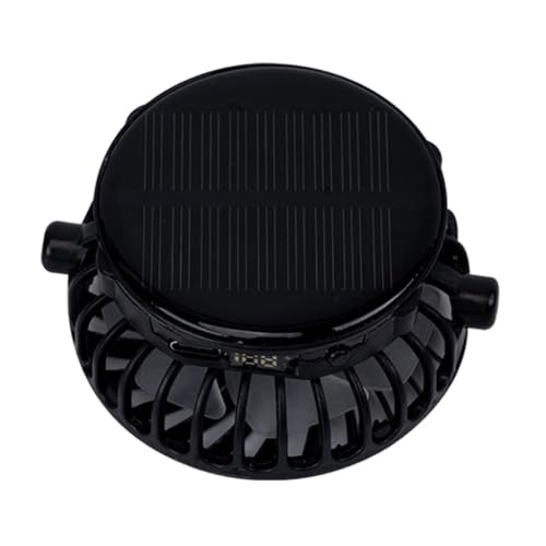 Uitndvyte Multifunktionaler kleiner Schreibtischventilator, 1000 mAh, Solarventilator, tragbarer Luftzirkulatoren, leiser Betrieb, geeignet für Zuhause und Camping von Uitndvyte