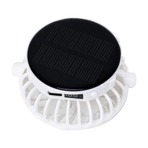 Uitndvyte Multifunktionaler kleiner Schreibtischventilator, 1000 mAh, Solarventilator, tragbarer Luftzirkulatoren, leiser Betrieb, geeignet für Zuhause und Camping von Uitndvyte