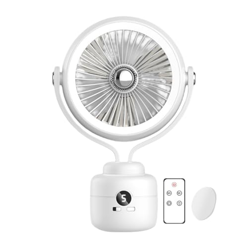 Uitndvyte Tragbarer wiederaufladbarer Schreibtischventilator für Büro und Reisen, Handventilator mit USB-Ladegerät, leises Kühlgerät von Uitndvyte