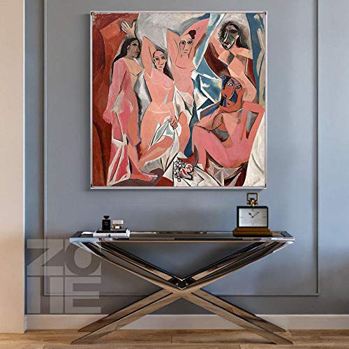 Diy Digitale Malerei Nach Nummer Für Erwachsene The Demoiselles D'Avignon, 1907 Von Pablo Picasso Arts Craft Für Home Wall Decor von Uiujiij