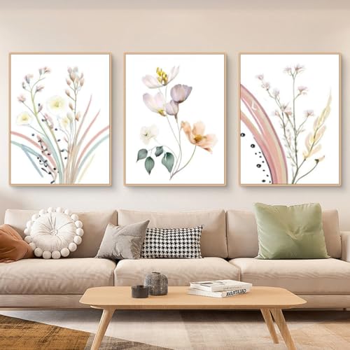 Uixxducc 3er Set Premium Poster, Moderne Wandbilder, Stilvolle Poster Wanddeko für Wohnzimmer & Schlafzimmer, ohne Bilderrahmen (13x18cm) von Uixxducc