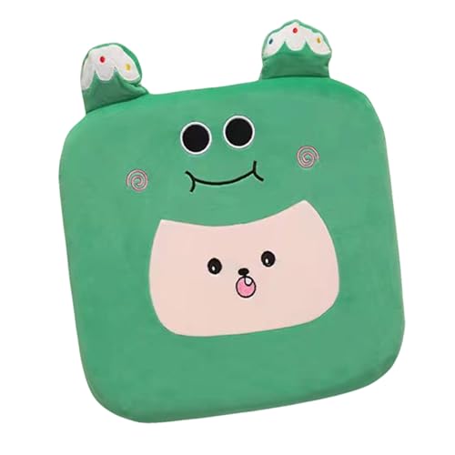 Uixxducc Sitzkissen Kinder Stuhlkissen, Cartoon Tier Sitzkissen Stuhl Sitzpolster mit Abnehmbarer Bezug, Bodenkissen Tatami-Sitzkissen für Büro Auto Hause Schule (Smiley-Gesicht,40 * 40cm) von Uixxducc