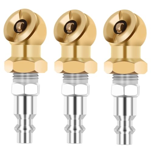 Ujjdwiurgh 1/4 Tragbarer Luftspannfutter, Geschlossener Messingkugel-Inflator f¨¹r Inflator-Messger?t, Kompressorteile, Zubeh?r, 3er-Pack Ujjdwiurgh 1/4 Tragbarer Luftspannfutter, Geschlossener Messingkugel-Inflator f¨¹r Inflator-Messger?t, Kompressorteile, Zubeh?r, 3er-Pack von Ujjdwiurgh
