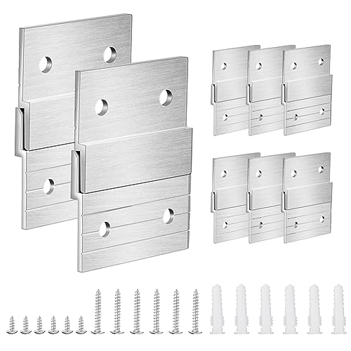 Ujjdwiurgh 1 Satz 5--Klammeraufh?nger Aus Robustem Metall, Fotost?nder, Kunstrahmen, Wandbeschl?ge, Z-Stange f¨¹r Haken, , Langlebig, Einfache Installation, Einfach zu Bedienen von Ujjdwiurgh