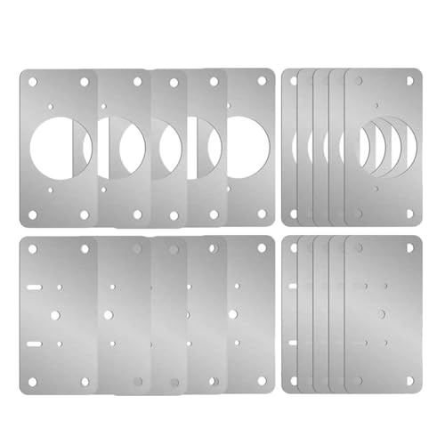 Ujjdwiurgh 10 Paar Scharnier-Reparaturplatte, Schrank, M?bel, Schublade, Tisch, Reparaturmontage, Werkzeug, Hardware, Edelstahl, Scharnier-Befestigungsplatte, Langlebig, Einfache Installation Ujjdwiurgh 10 Paar Scharnier-Reparaturplatte, Schrank, M?bel, Schublade, Tisch, Reparaturmontage, Werkzeug, Hardware, Edelstahl, Scharnier-Befestigungsplatte, Langlebig, Einfache Installation von Ujjdwiurgh