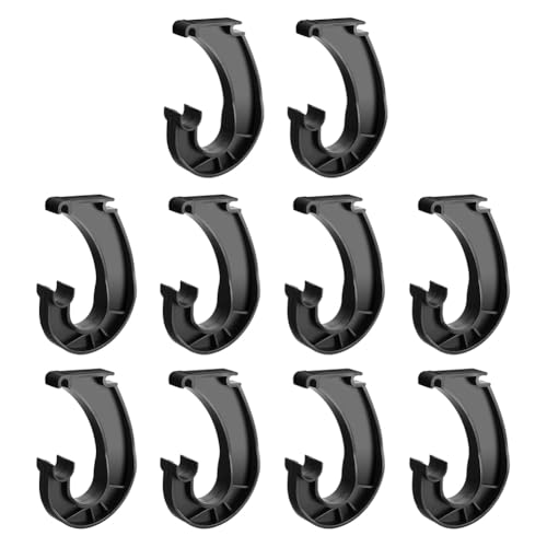 Ujjdwiurgh 10 St¨¹ck H?ngestangenhalterungen f¨¹r Kleiderstangen, Kleiderstangenhalter f¨¹r Kleiderregale, J-F?rmige Schrankhalterungen zum Aufh?ngen Von Kleiderschr?nken von Ujjdwiurgh