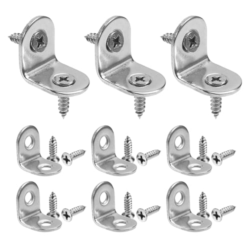 Ujjdwiurgh 100 St¨¹ck L- f¨¹r Regale Eckwinkel f¨¹r Winkelhalterung Edelstahl mit Schrauben Halterungssatz Ujjdwiurgh 100 St¨¹ck L- f¨¹r Regale Eckwinkel f¨¹r Winkelhalterung Edelstahl mit Schrauben Halterungssatz von Ujjdwiurgh