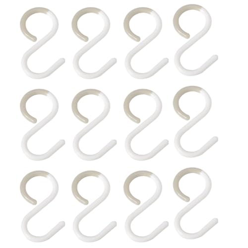 Ujjdwiurgh 12er-Pack S-Haken Rack Hanger S-F?rmige Haken H?ngend Flexibler Hals f¨¹r Leichtes Verdrehen f¨¹r K¨¹che Badezimmer Ujjdwiurgh 12er-Pack S-Haken Rack Hanger S-F?rmige Haken H?ngend Flexibler Hals f¨¹r Leichtes Verdrehen f¨¹r K¨¹che Badezimmer von Ujjdwiurgh