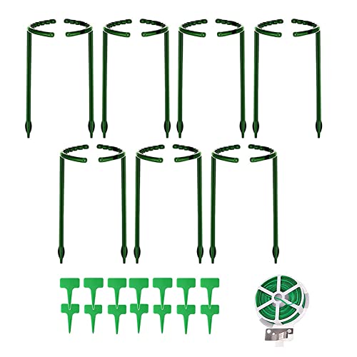 Ujjdwiurgh 14 St¨¹Ck Pflanzen St¨¹Tzen f¨¹r Den Garten, Halb Runder Garten Pflanzen Halter, Blumen St¨¹Tze, Pflanzen St¨¹Tze f¨¹r Topf Pflanzen von Ujjdwiurgh