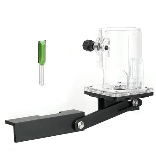 Ujjdwiurgh 2-In-1-Schlitzhalterung, Unsichtbarer Verschluss, Locher f¨¹r Kleiderschrank- und Schrankplatten, Handgef¨¹hrte Kantenbeschnittf¨¹hrung, Einfache Installation von Ujjdwiurgh