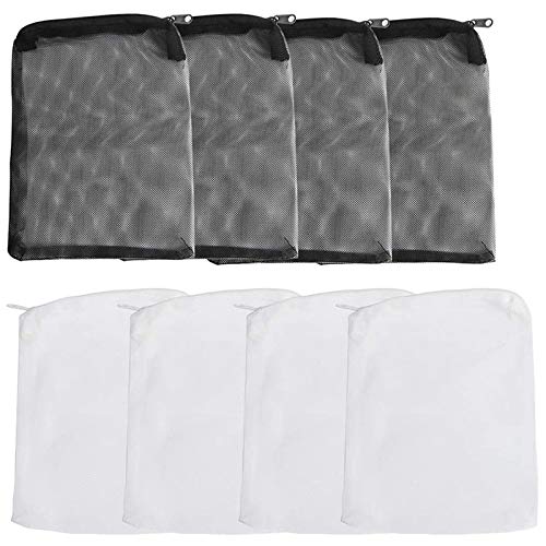 Ujjdwiurgh 24 St¨¹Ck Aquarium Filter Beutel Media Mesh Filter Tasche Wiederverwendbarer Mesh Tasche f¨¹r Granular Carbon, Bioball und Schwarz von Ujjdwiurgh